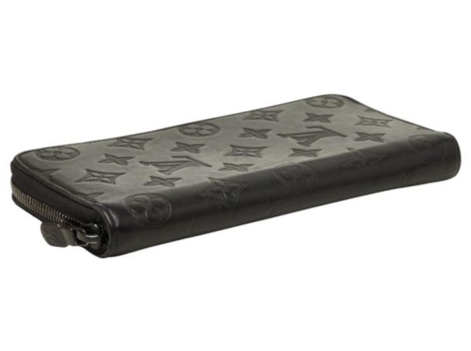 Louis Vuitton Monogram Shadow Zippy Wallet Vertical Long M62902 Negro Monograma - vista 5