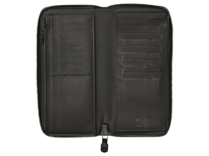 Louis Vuitton Monogram Shadow Zippy Wallet Vertical Long M62902 Negro Monograma - vista 6