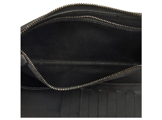 Louis Vuitton Monogram Shadow Zippy Wallet Vertical Long M62902 Negro Monograma - vista 7