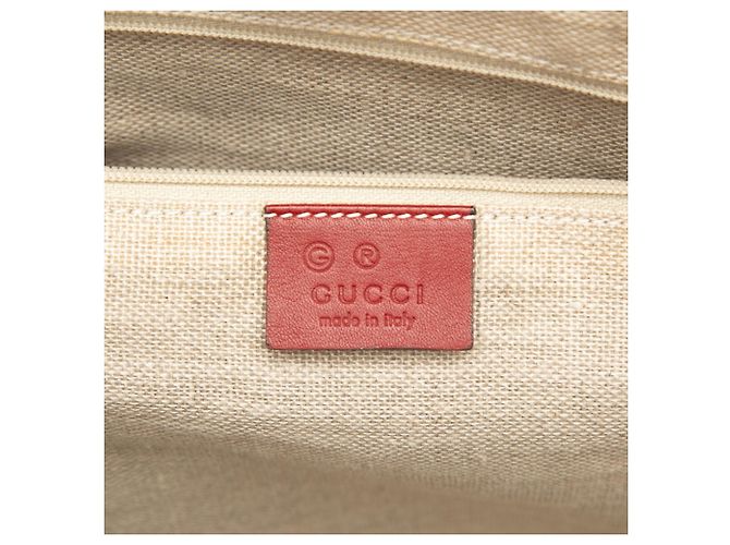 Borsa Tote Gucci Microguccissima Rosso - vista 5