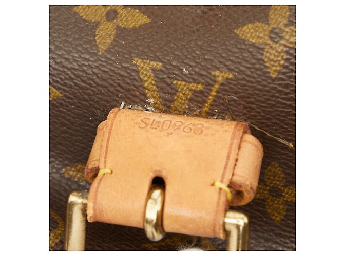 Borsa Louis Vuitton Monogram Beverly Marrone Nero Monogramma - vista 13