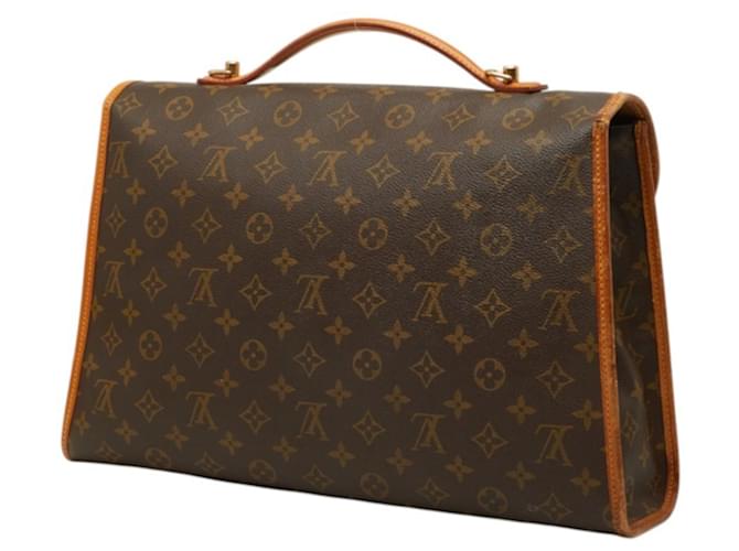 Borsa Louis Vuitton Monogram Beverly Marrone Nero Monogramma - vista 2