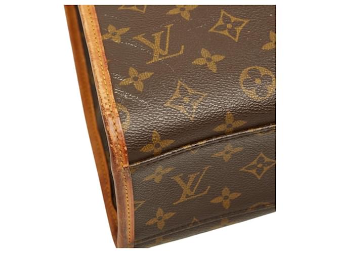 Borsa Louis Vuitton Monogram Beverly Marrone Nero Monogramma - vista 5