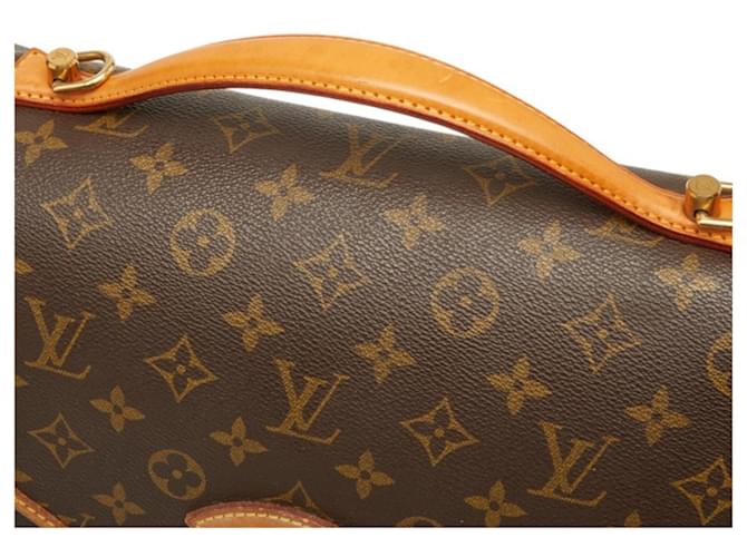 Borsa Louis Vuitton Monogram Beverly Marrone Nero Monogramma - vista 8