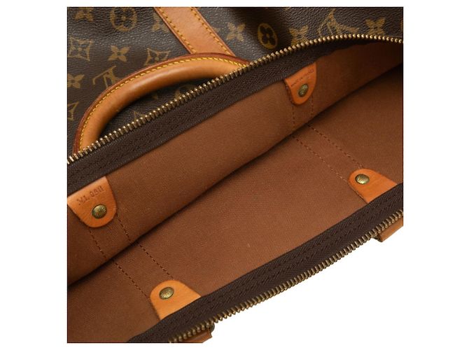 Borsa Boston Louis Vuitton Monogram Keepall Bandoulière 60 Marrone Monogramma - vista 5