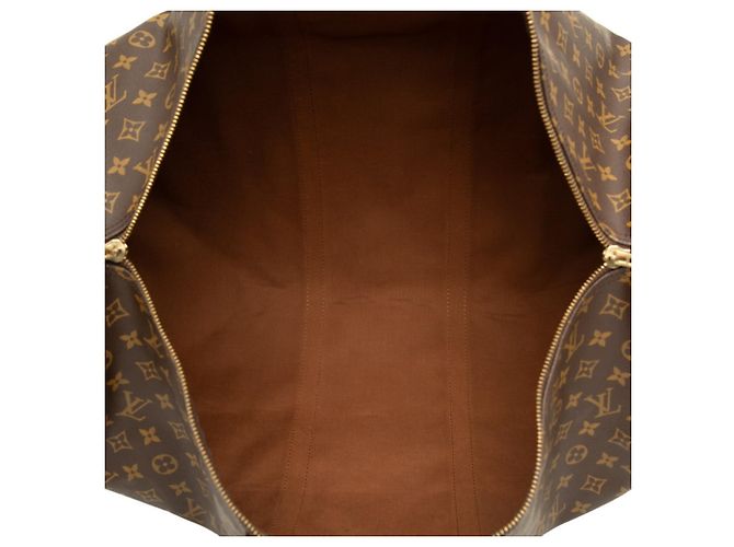 Borsa Boston Louis Vuitton Monogram Keepall Bandoulière 60 Marrone Monogramma - vista 6