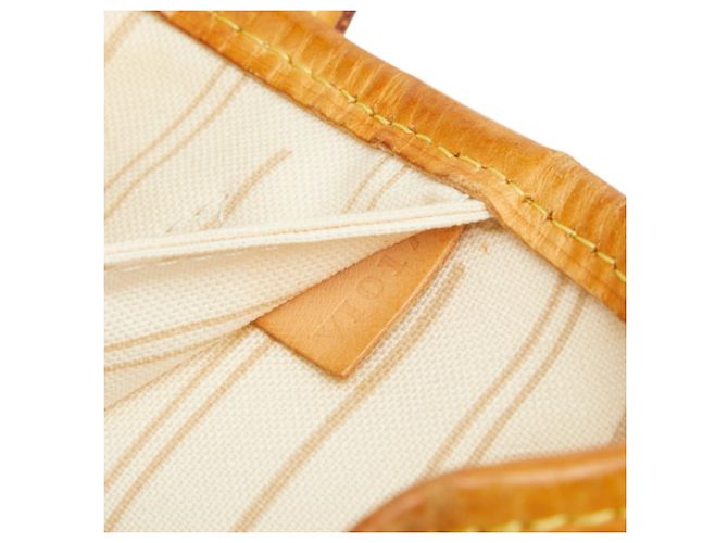 Borsa Tote Louis Vuitton Damier Azur Neverfull PM Bianco - vista 11