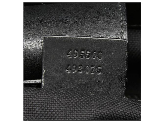 Borsa Tote Gucci GG Supreme Sherry Line Marrone Nero - vista 13