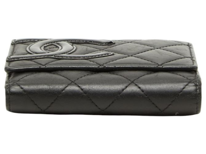 Cartera bi-fold Chanel Matelassé Coco Mark Cambon Negro - vista 3