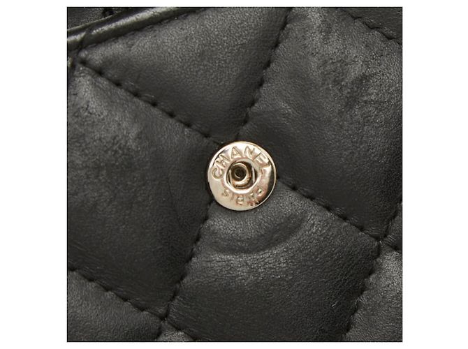 Cartera bi-fold Chanel Matelassé Coco Mark Cambon Negro - vista 7