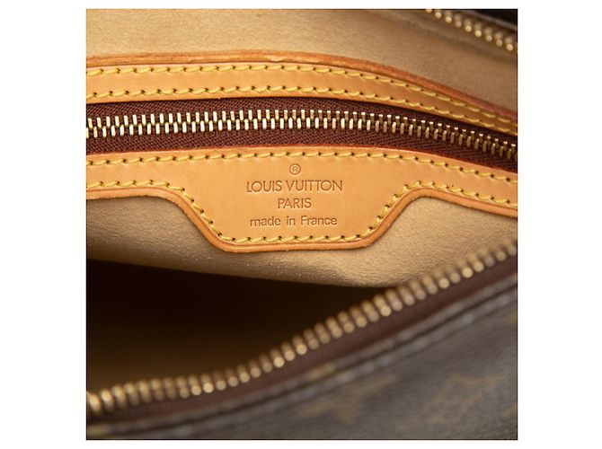 Borsa a tracolla Louis Vuitton Monogram Looping MM Marrone Monogramma - vista 7