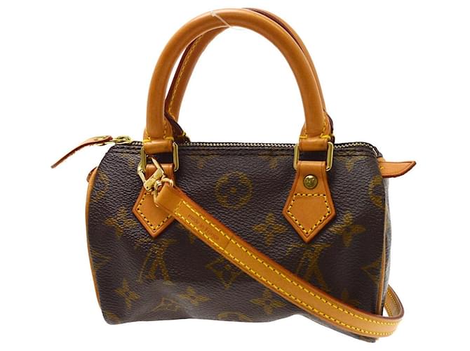 Louis Vuitton Speedy Mini HL Monogram Canvas mini Marrone - vista 2