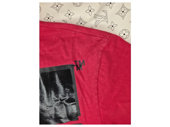 Off White Off-White c/o Champion Rotes T-Shirt Pfeile - Ansicht 12