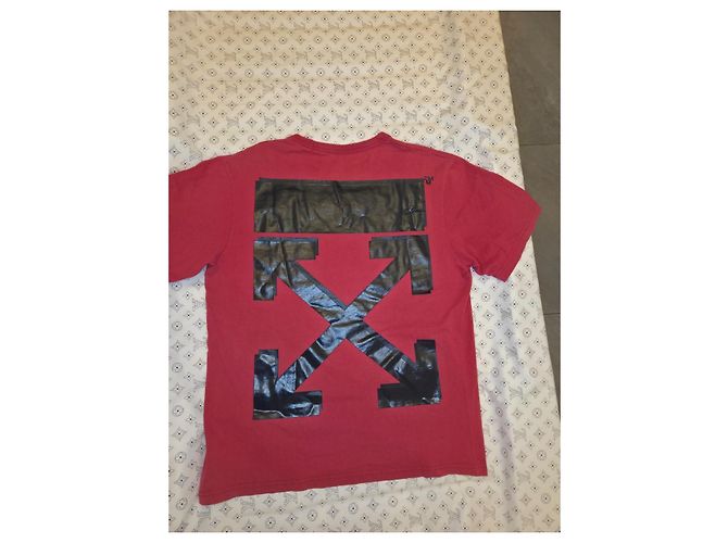Off White Off-White c/o Champion Rotes T-Shirt Pfeile - Ansicht 6