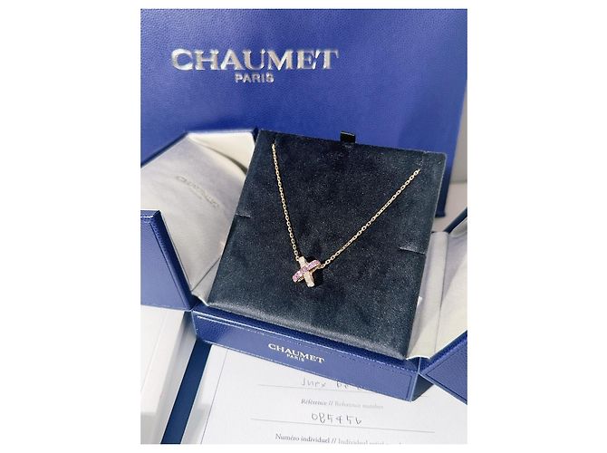Collana Chaumet Jeux de Liens Bond of Life in Oro Rosa e Diamanti - vista 2