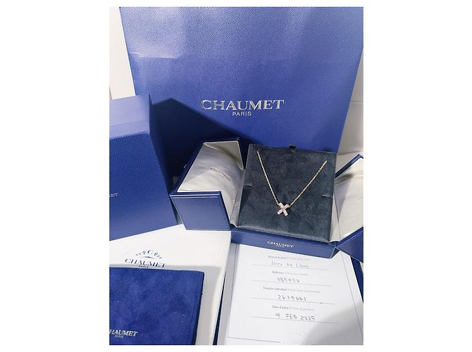 Collana Chaumet Jeux de Liens Bond of Life in Oro Rosa e Diamanti - vista 5