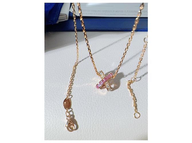 Collana Chaumet Jeux de Liens Bond of Life in Oro Rosa e Diamanti - vista 7