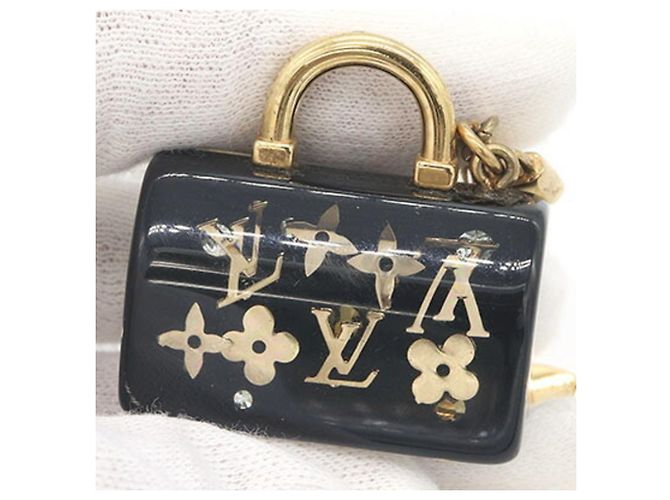 Louis Vuitton Portachiavi Portefeuille Speedy Inclusion Nero - vista 5