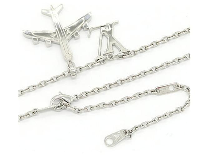 Collana Louis Vuitton LV Plain Argento - vista 2