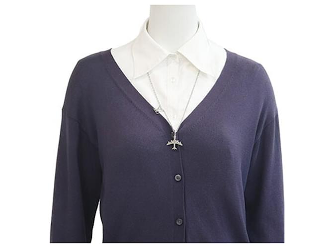 Collana Louis Vuitton LV Plain Argento - vista 4