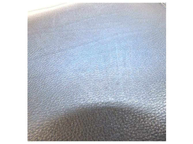 Borsa a tracolla Gucci in pelle blu navy - vista 7