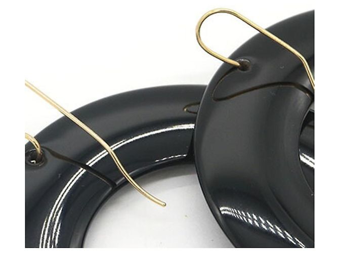 Orecchini Tiffany & Co. Elsa Peretti Sebiana Circle Nero - vista 3