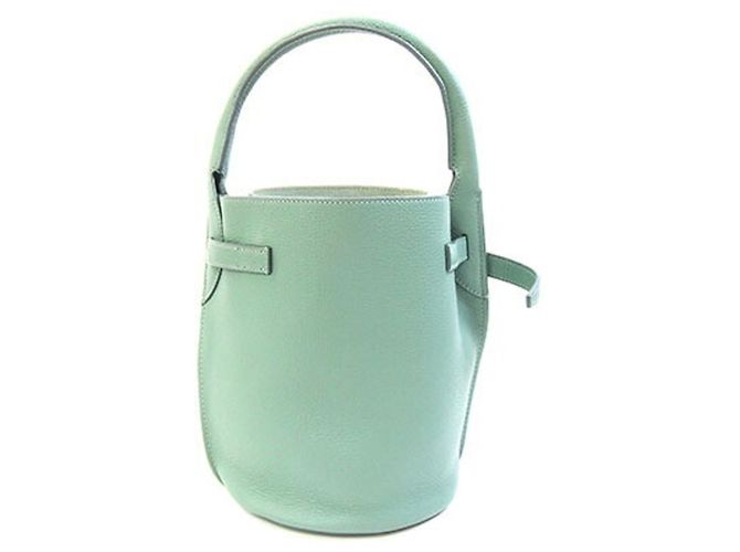 Céline Borsa a mano Celine in pelle verde - vista 2