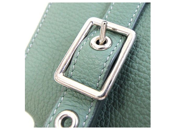 Céline Borsa a mano Celine in pelle verde - vista 6