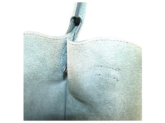 Céline Borsa a mano Celine in pelle verde - vista 7