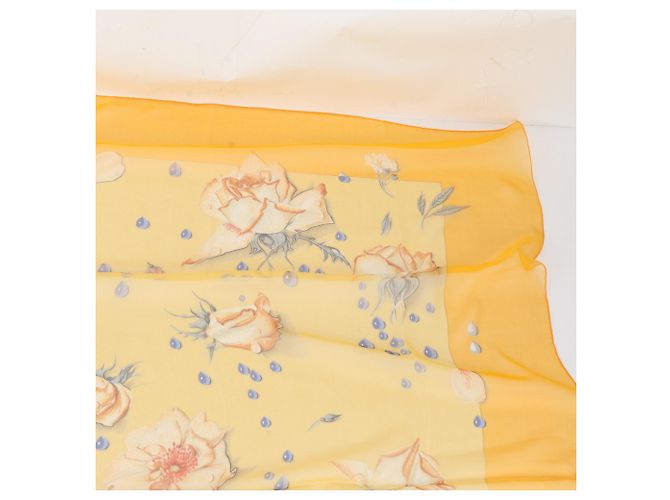 Hermès Foulard Hermes Carre Géant 140 LA ROSEE Arancione - vista 2