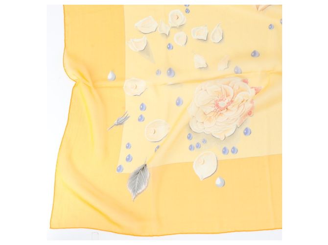 Hermès Foulard Hermes Carre Géant 140 LA ROSEE Arancione - vista 4