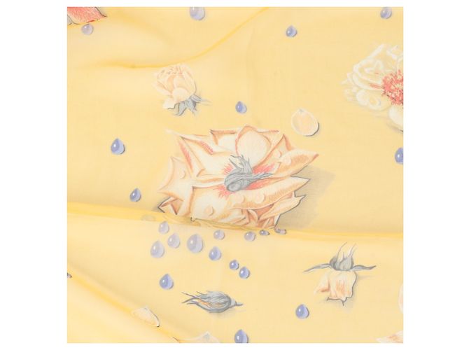 Hermès Foulard Hermes Carre Géant 140 LA ROSEE Arancione - vista 7