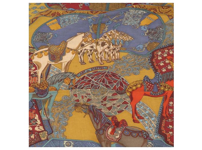 Hermès Hermes Carre Géant 140 ART des STEPPES Schal Mehrfarben - Ansicht 6