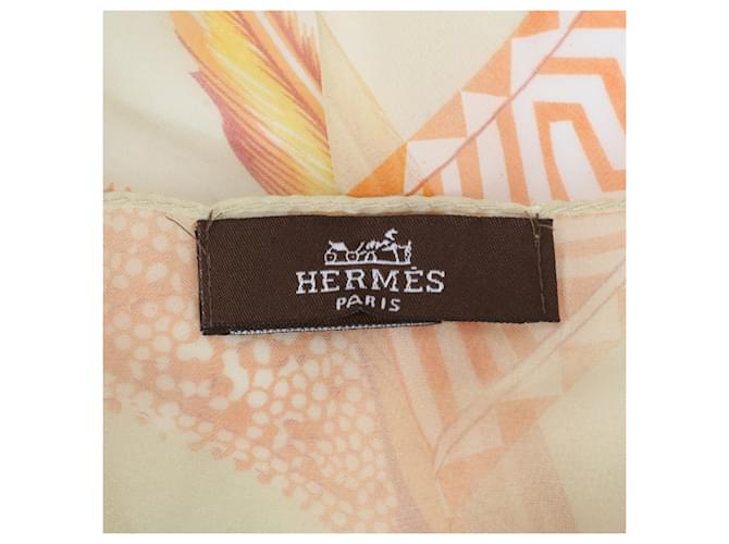 Hermès Hermes Carre Géant 140 Silk Scarf Multicolore - vista 11