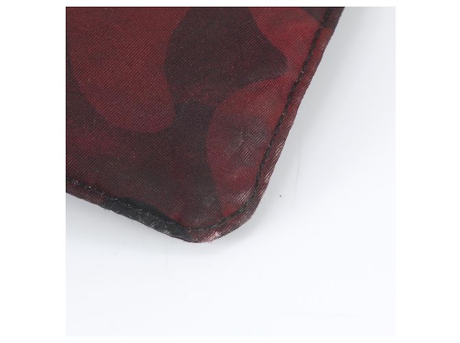 Borsa a tracolla Prada Tessuto Nylon Camouflage Nero Rosso - vista 8