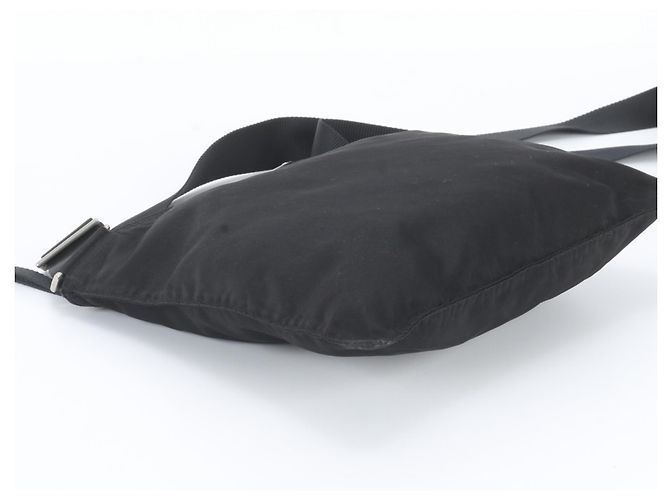 Bolsa Messenger Prada em nylon Tessuto com logo triangular Preto - vista 5