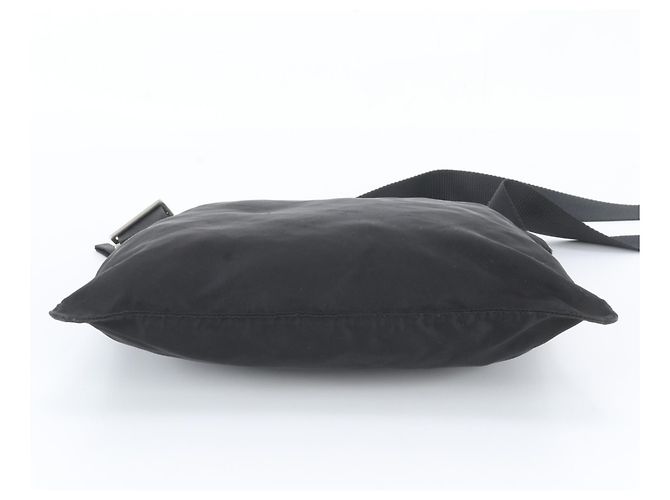 Bolsa Messenger Prada em nylon Tessuto com logo triangular Preto - vista 6