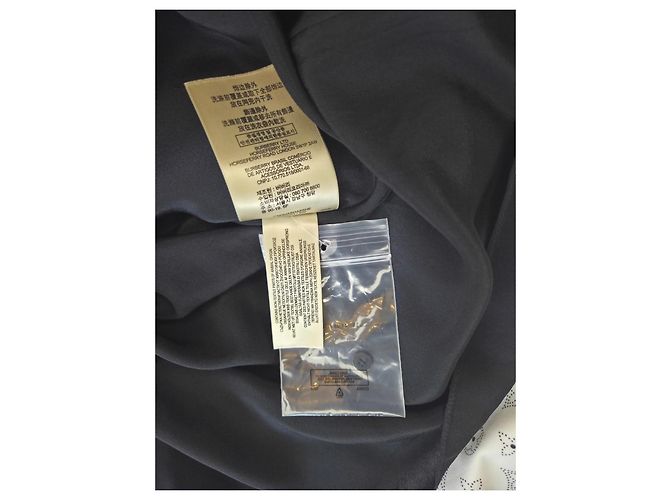 Burberry Brit Seidenkleid Camouflage Grün Grau - Ansicht 10