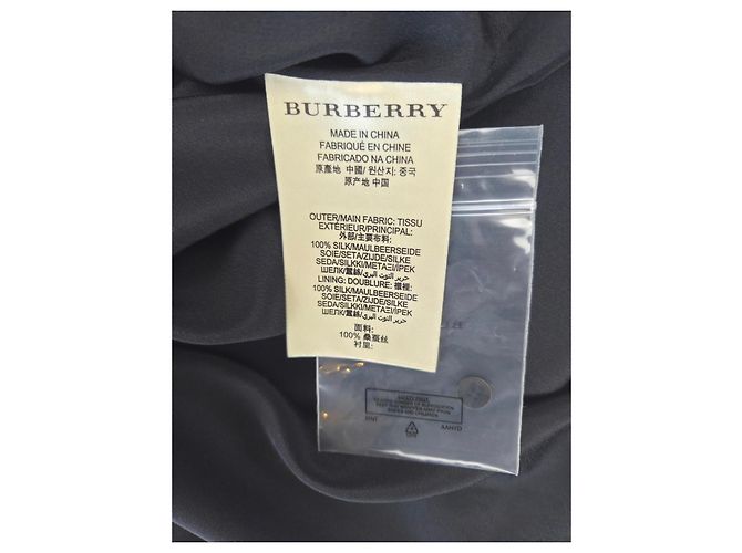 Burberry Brit Seidenkleid Camouflage Grün Grau - Ansicht 8
