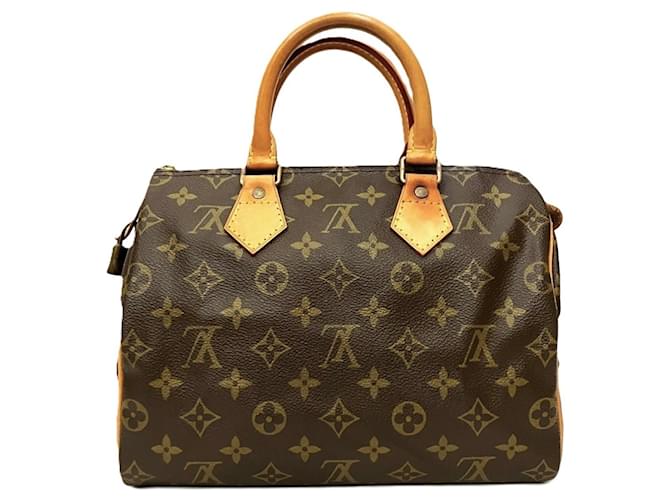 Borsa Louis Vuitton Speedy 25 Marrone Monogramma - vista 2
