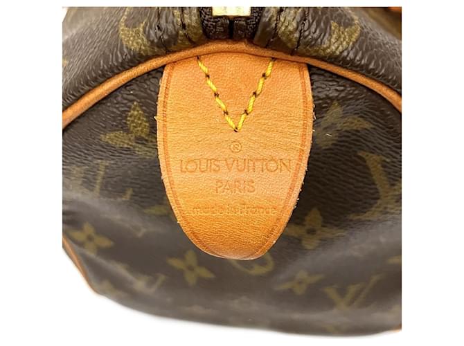 Borsa Louis Vuitton Speedy 25 Marrone Monogramma - vista 4