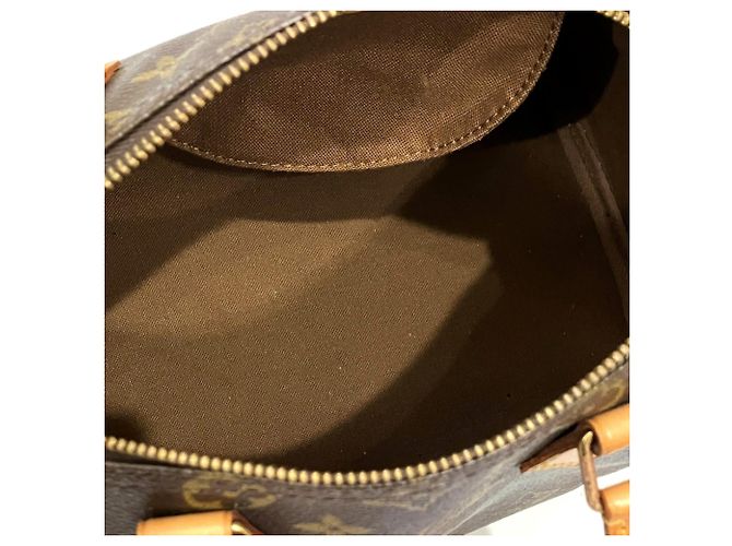 Borsa Louis Vuitton Speedy 25 Marrone Monogramma - vista 6