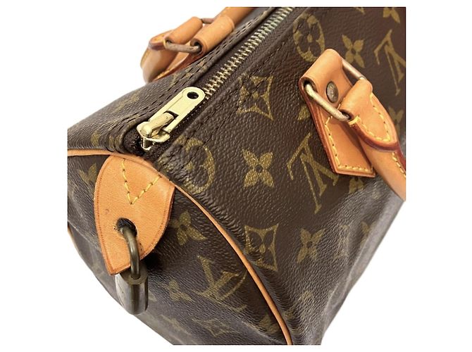 Borsa Louis Vuitton Speedy 25 Marrone Monogramma - vista 8