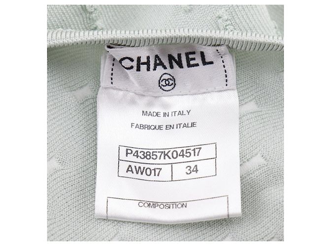 Tejido de rayón Chanel Coco Mark Verde - vista 6