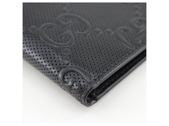Cartera Gucci de piel de becerro grabada GG Negro - vista 4