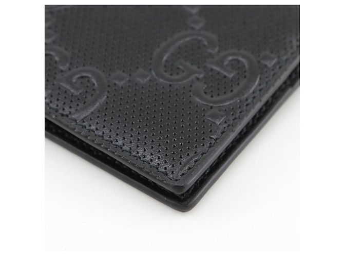 Cartera Gucci de piel de becerro grabada GG Negro - vista 5