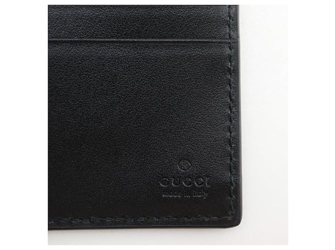 Cartera Gucci de piel de becerro grabada GG Negro - vista 8