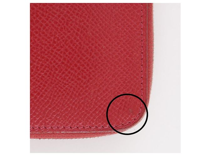 Cartera larga Hermès Azap Silk'in Long Epsom Roja - vista 10