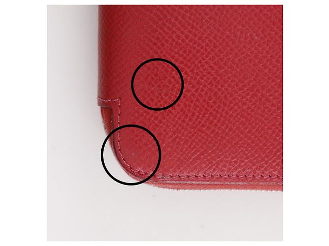 Cartera larga Hermès Azap Silk'in Long Epsom Roja - vista 11