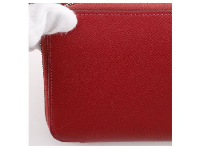 Cartera larga Hermès Azap Silk'in Long Epsom Roja - vista 13